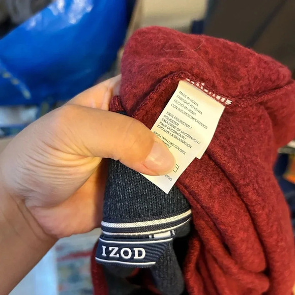 Nwt Izod Sweater Fleece 1/4 Zip - Picture 5 of 5